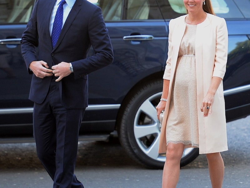 Prins William en zijn zwangere echtgenote Kate Middleton.