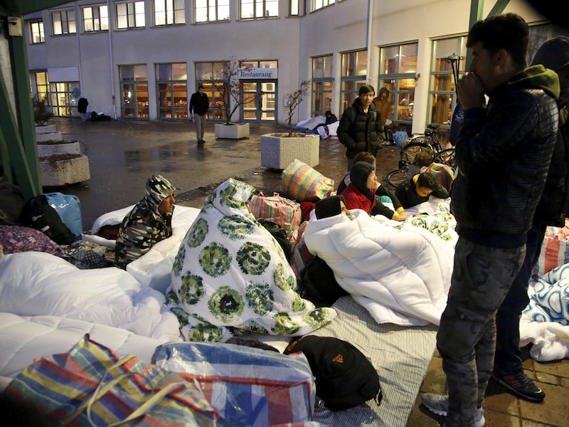 Vluchtelingen voor het Zweedse agentschap voor Migratie.