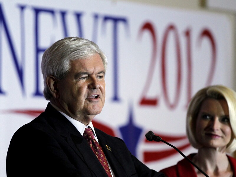 Newt Gingrich en zijn echtgenote Callista.