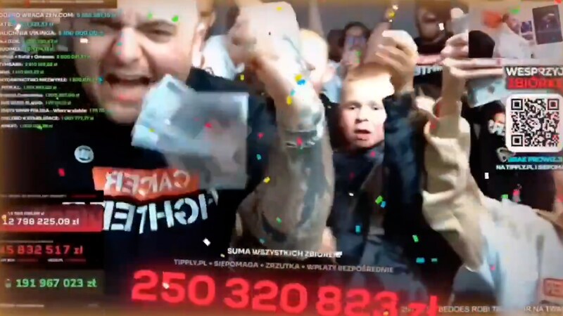Historische livestream, streefbedrag verpulverd: Poolse streamer haalt ...