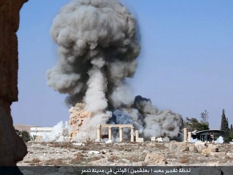 Tempel in Palmyra opgeblazen door IS.