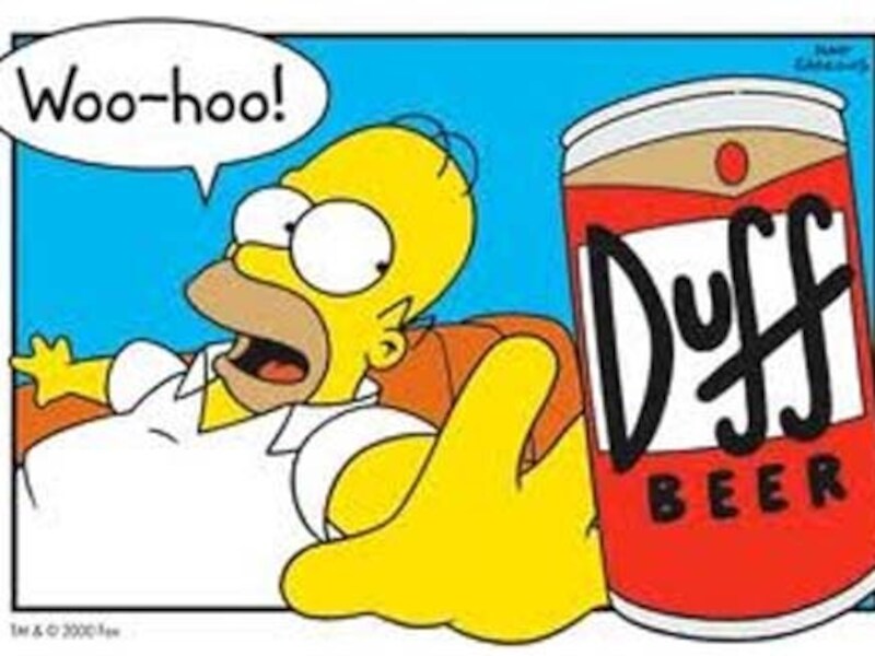 Het biermerk Duff verwierf vooral bekendheid door Homer uit de Amerikaanse animatiereeks The Simpsons.