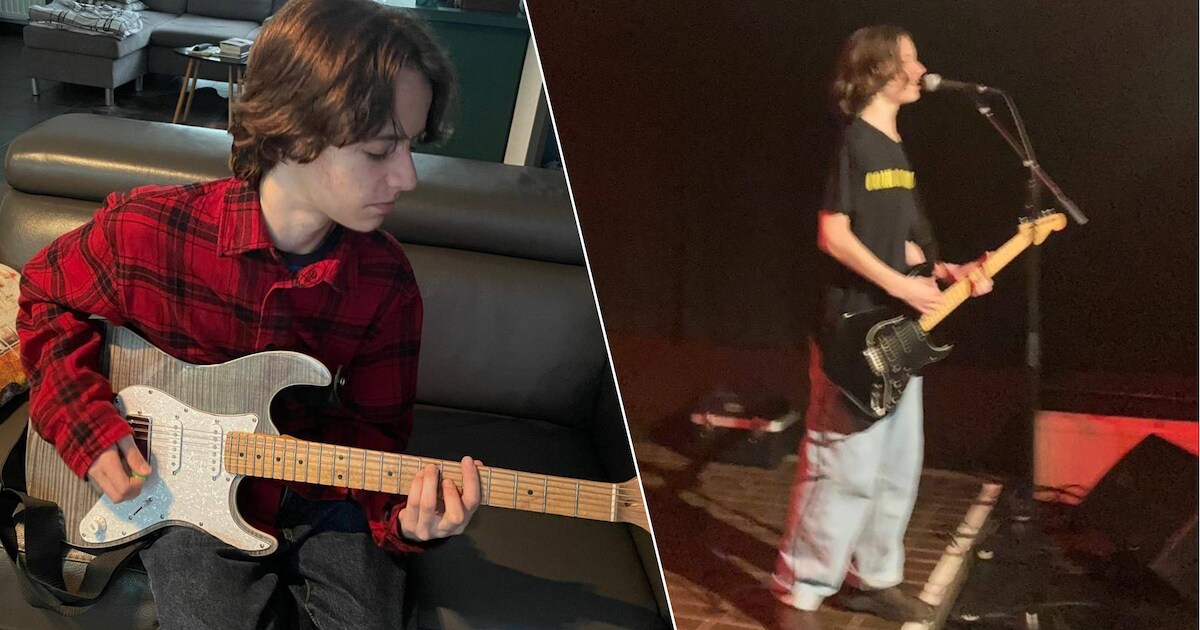 Muziekstudent Lars (14) mocht even podium op met bekende Australische ...