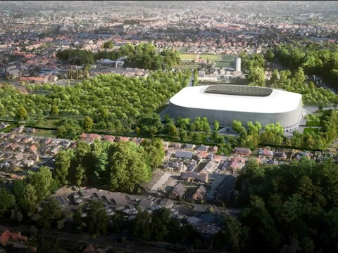 Nieuw stadion Club Brugge.