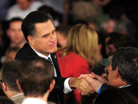 De Republikeinse presidentskandidaat Mitt Romney.