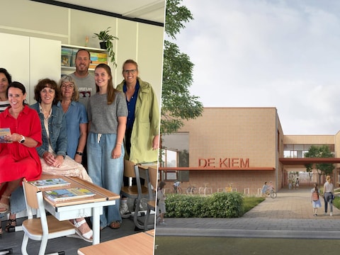 De eerste afbraakwerken op de site van basisschool De Kiem in Sint-Katherina-Lombeek zijn gestart.