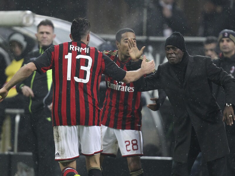 Adil Rami scoorde de gelijkmaker voor AC Milan.
