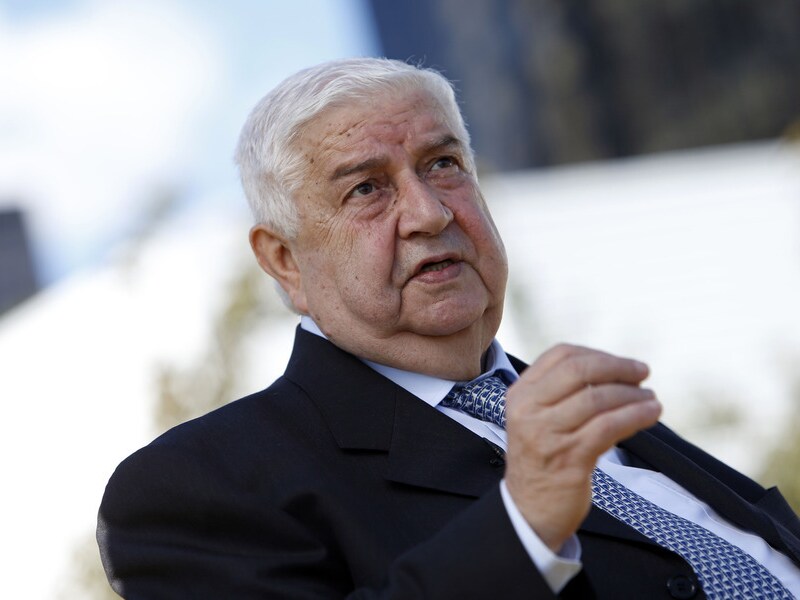 Walid al-Moallem, de Syrische minister van Buitenlandse Zaken.