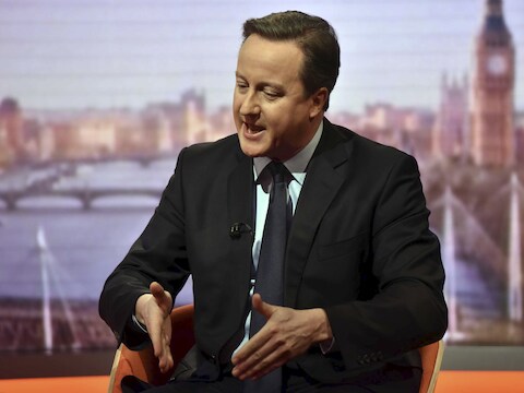 David Cameron bij de BBC.