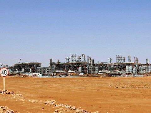 De gassite in Algerije waar islamisten tientallen gijzelaars hebben gemaakt.