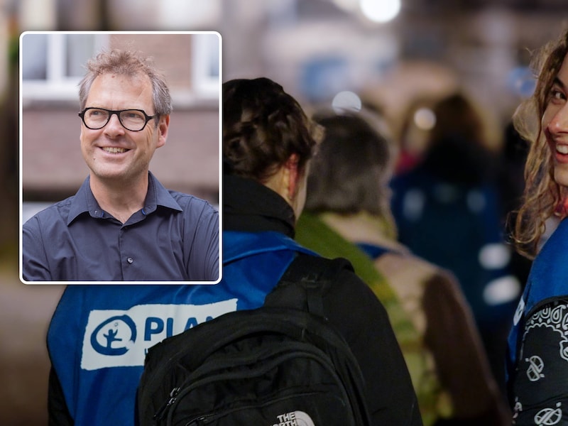 'Her Walk' op vrijdagavond 9 oktober in Gent., Timothy Vermeir van Plan International België., Inzet: Timothy Vermeir van Plan International België.