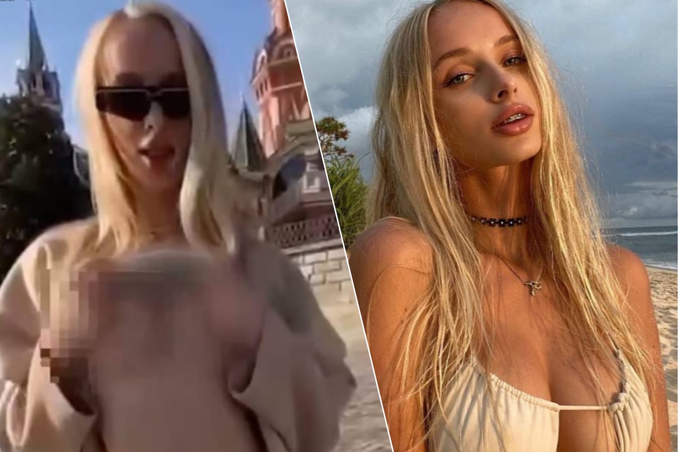 Poetin opent jacht op Oekraïens OnlyFans-model dat borsten toonde op Rode  Plein | Foto | hln.be
