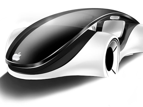 Project Titan. Een concepttekening van de Apple-auto.