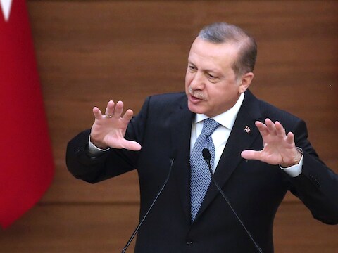 De Turkse president Recep Tayyip Erdogan.