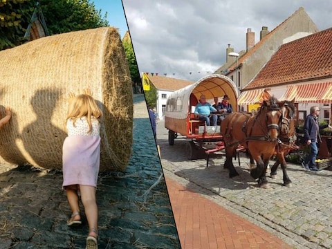 Strobalenkampioenschap in Nieuwmunster / Bartholomeusfeesten Nieuwmunster Zuienkerke