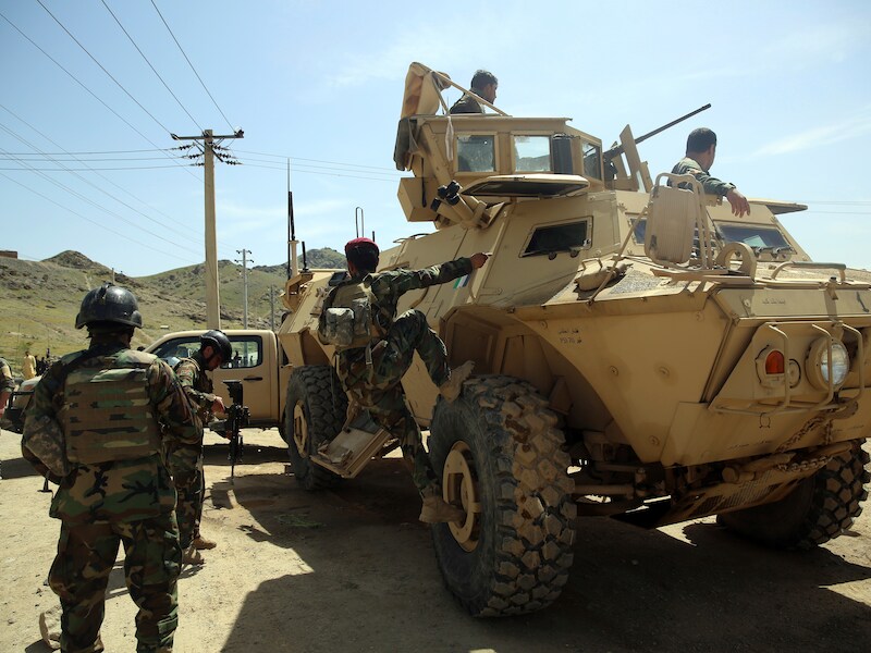 Illustratiebeeld van een tank in Kaboel, hoofdstad van Afghanistan.