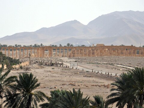 Ruïnestad Palmyra in Syrië.
