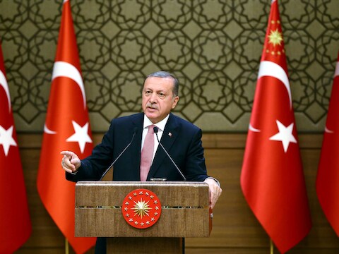 De Turkse president Erdogan.