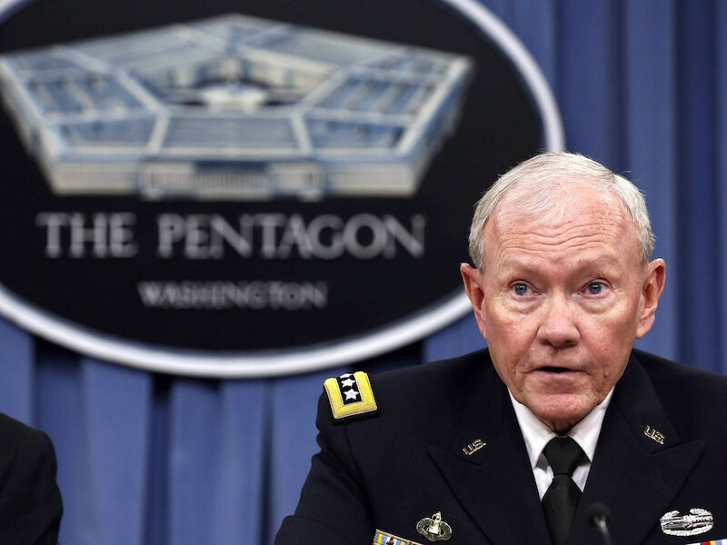 De voorzitter van de Amerikaanse gemeenschappelijke chefs van staven, generaal Martin Dempsey.
