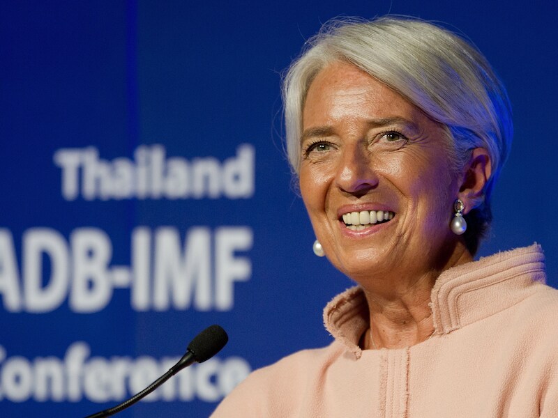 Christine Lagarde op 12 juli in Bangkok.