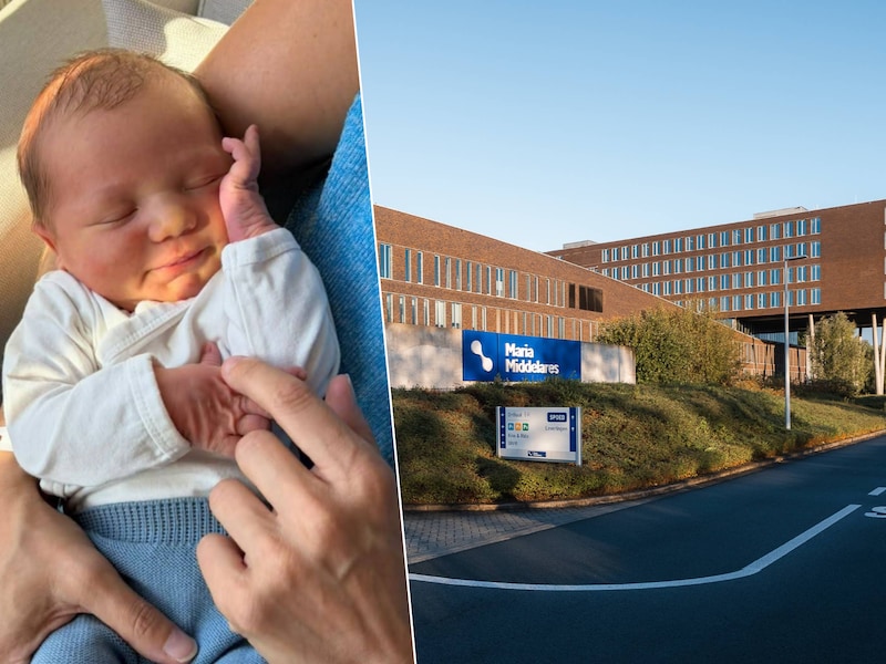 Batiste is 2000ste baby op materniteit van Maria Middelares.