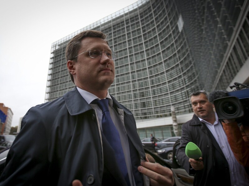 De Russische minister van Energie, Alexander Nowak arriveert in Brussel voor onderhandelingen over een gasakkoord met Oekraïne.