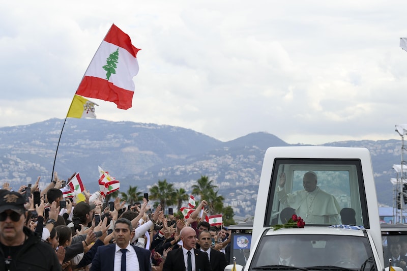 El Papa León XIV visitó la capital libanesa, Beirut. (12/02/25) 