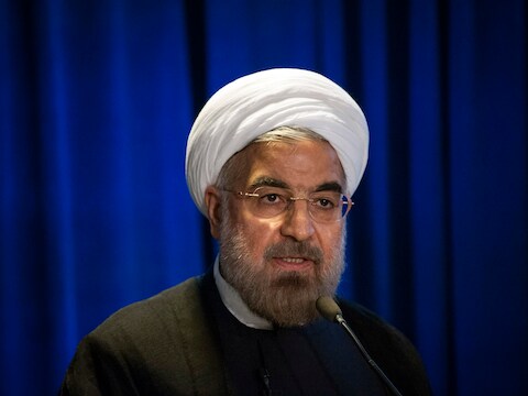 De Iraanse president Hassan Rohani.