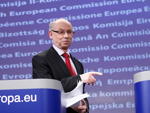 Eurocommissaris voor Begroting Janusz Lewandowski.