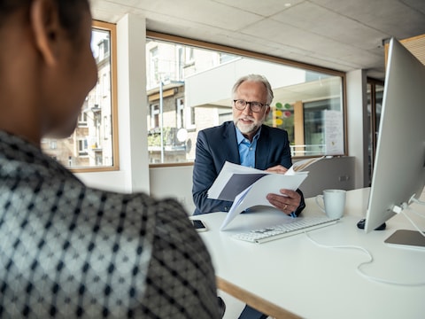 Illustratiebeeld van een sollicitatiegesprek.
