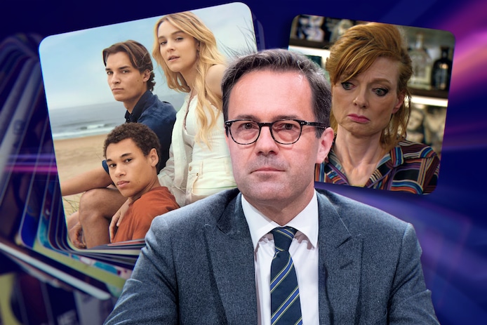 Frederik Delaplace, CEO van de VRT. Inzet: ‘Knokke off’ en ‘Thuis’.