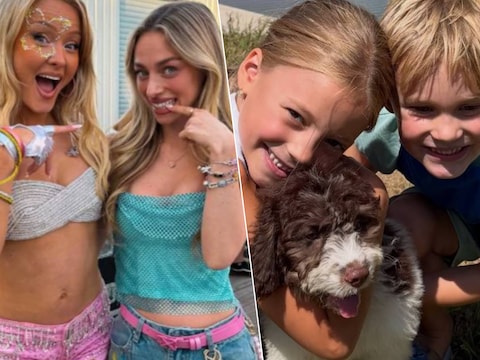 Camille en Zara Larsson, Natalia verwelkomt nieuw hondje Betty.