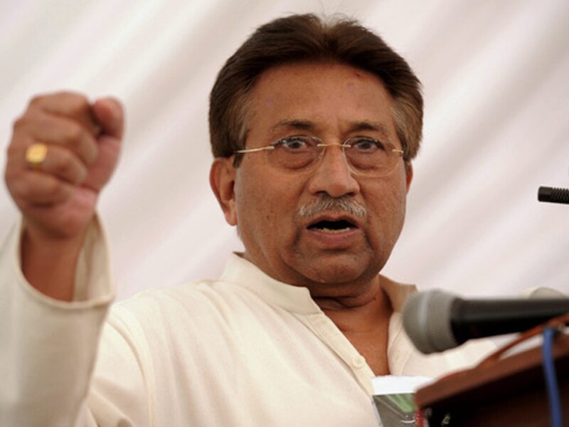 Een archiefbeeld van Pervez Musharraf.