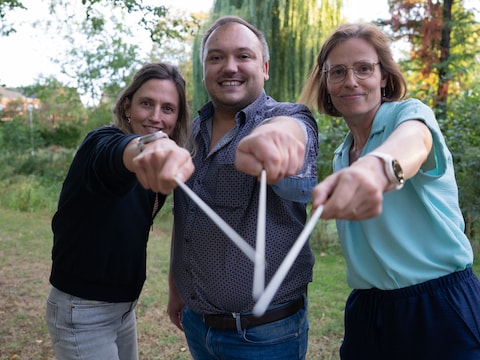 De drie nieuwe dirigenten bij Het Gildemuziek in Roeselare