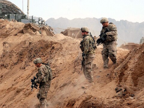 Amerikaanse soldaten in Afghanistan.