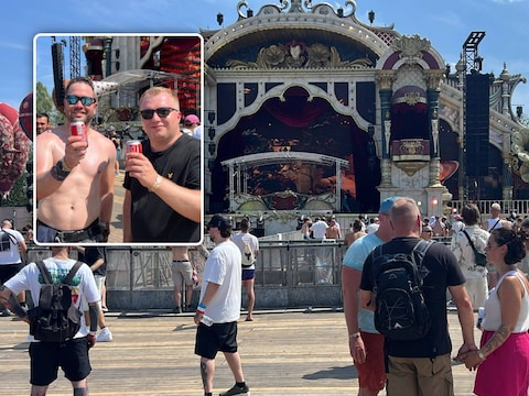 Om 13 uur begon de eerste DJ, daarna begon het publiek toe te stromen., Inzet: Stijn en Tom uit Poppel (Ravels) zijn al sinds 13 uur aanwezig op The Gathering.
