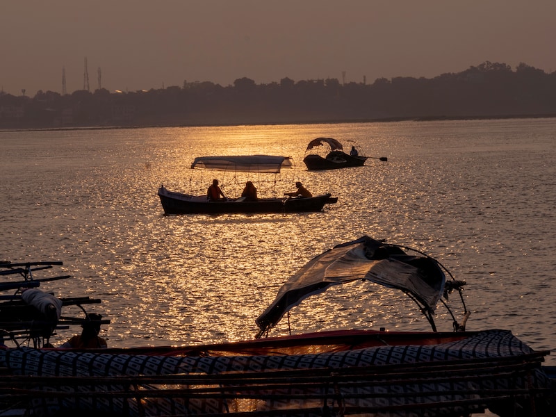 Bootjes op de Ganges.