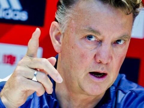 Bondscoach Louis van Gaal.
