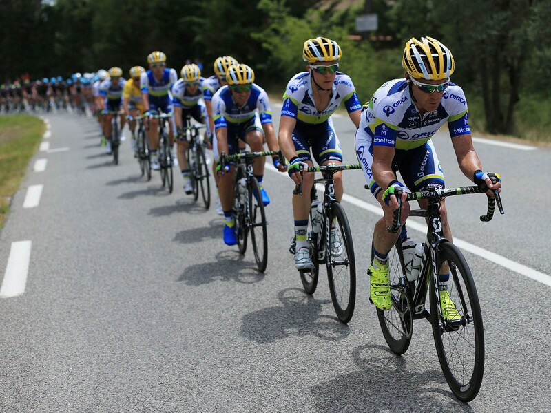 O'Grady voert de Orica-trein aan.