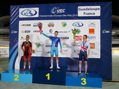 Otto Vergaerde viert zijn gouden plak.