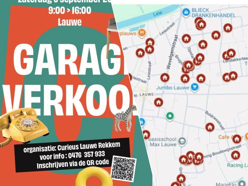 Lauwe krijgt eerste garageverkoop: meer dan 50 deelnemers verkopen zaterdag hun verborgen schatten