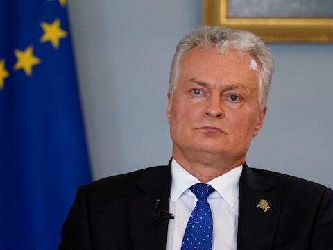 De Litouwse president Gitanas Nauseda