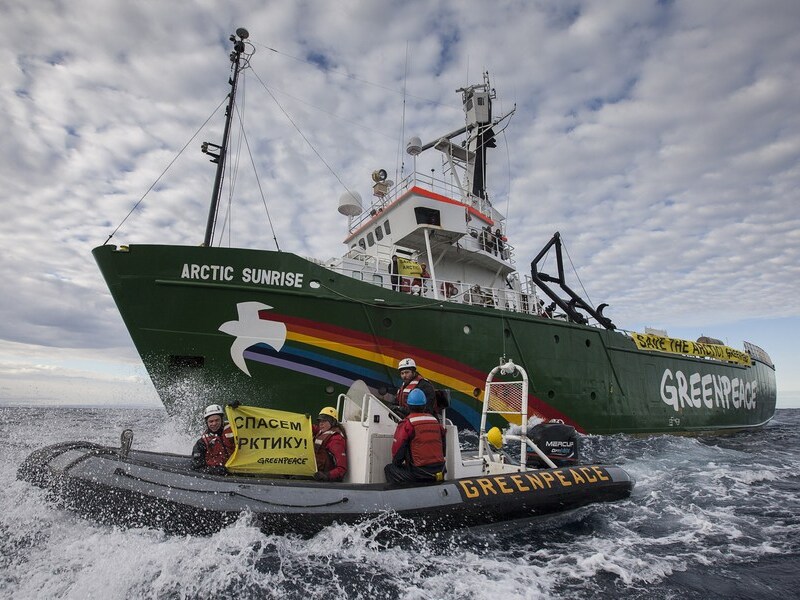 Archiefbeeld van de Arctic Sunrise.