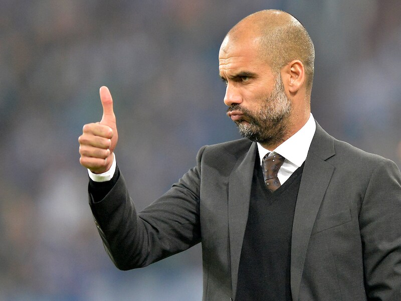 Pep Guardiola is erg tevreden over de prestatie van Bayern.