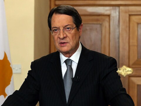 De Cypriotische president Nicos Anastasiades.
