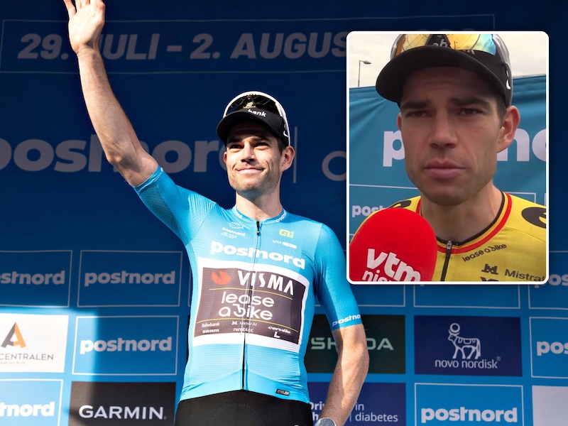 “Blij dat ik heelhuids ben aangekomen”: ingesloten Wout van Aert baalt over gemiste kans, maar stelt eindzege veilig