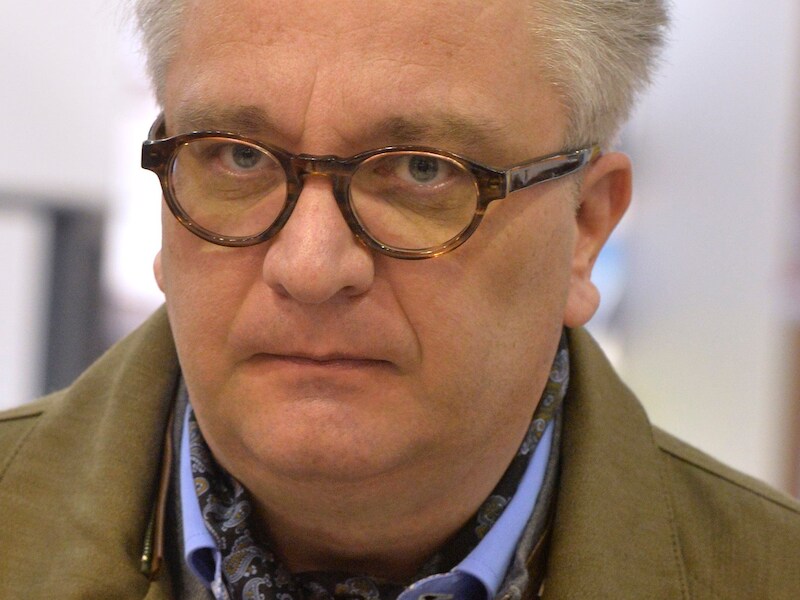 Prins Laurent bij zijn bezoek aan Batibouw op 25 februari.