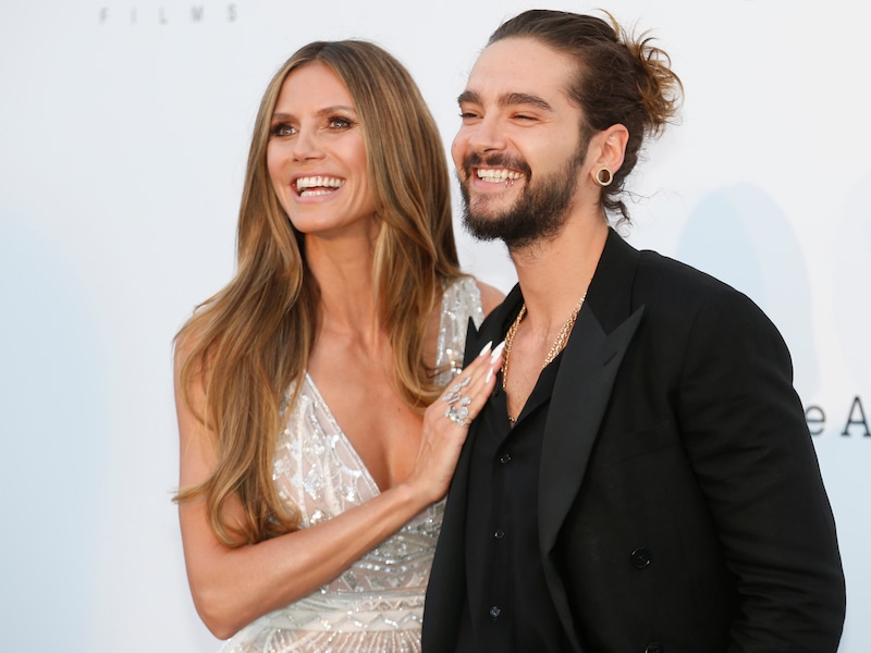 Heidi Klum voor het eerst met Tokio Hotel-vlam op rode loper