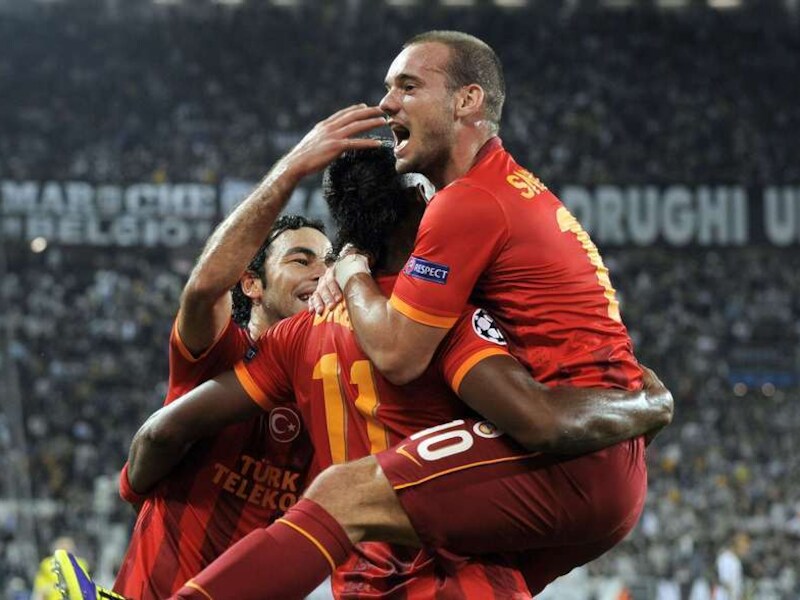 Wesley Sneijder was weer belangrijk voor Galatasaray.