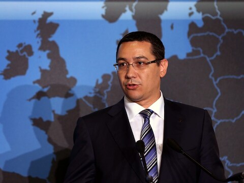 De socialistische premier Victor Ponta.